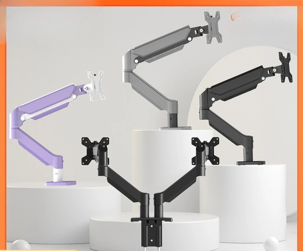 Dual Monitor Arm - New dual-screen monitor bracket, gas spring,