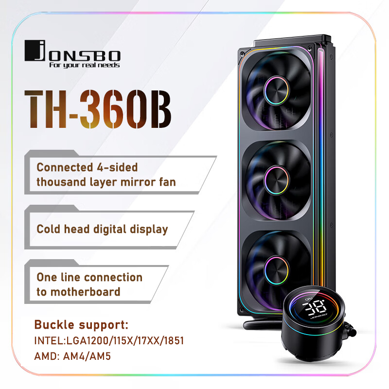 Pc Gaming Liquid Cooling - Jonsbo TH-360 AIO CPU Liquid Cooling