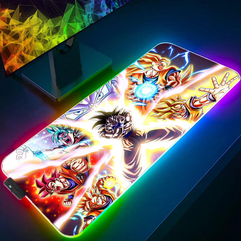 Pc Gaming Game - LED Mouse pad Dragon Ball Computer
