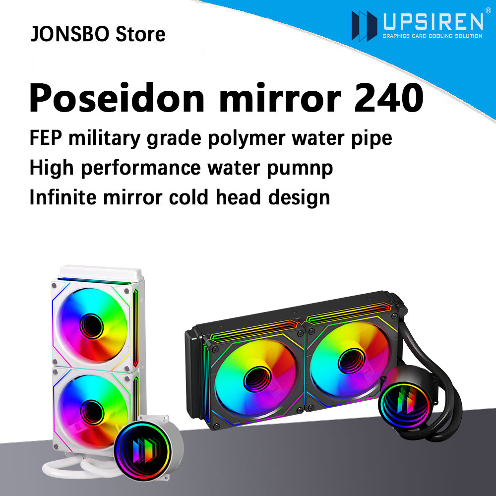 Pc Gaming Liquid Cooling - UPSIREN Poseidon mirror 240 240MM All-in-one