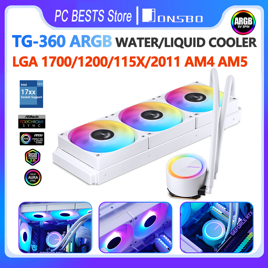 Pc Gaming Liquid Cooling - Jonsbo TG-360 ARGB Water Liquid Cooler