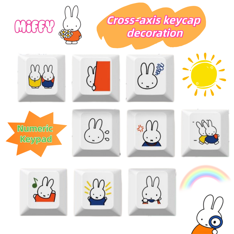 New Miffy rabbit cartoon cute  - Mechanical Keyboard 评论和价格