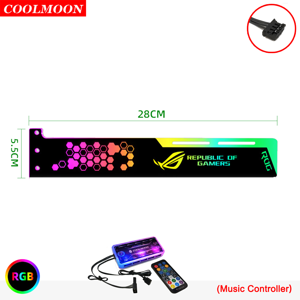Coolmoon 5V Small 4PIN RGB LED - Pc Gaming Msi 评论和价格