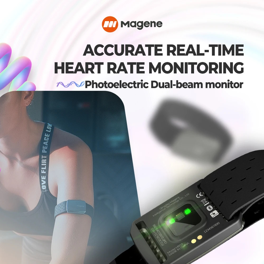 Magene H803 Heart Rate Armband - Dual Monitor Arm 评论和价格