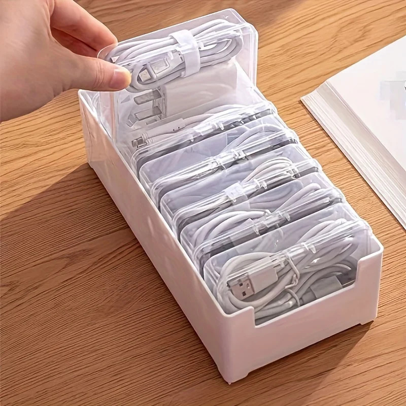 Data Cable Storage Box with 7  - Desk Cable Organizer 评论和价格