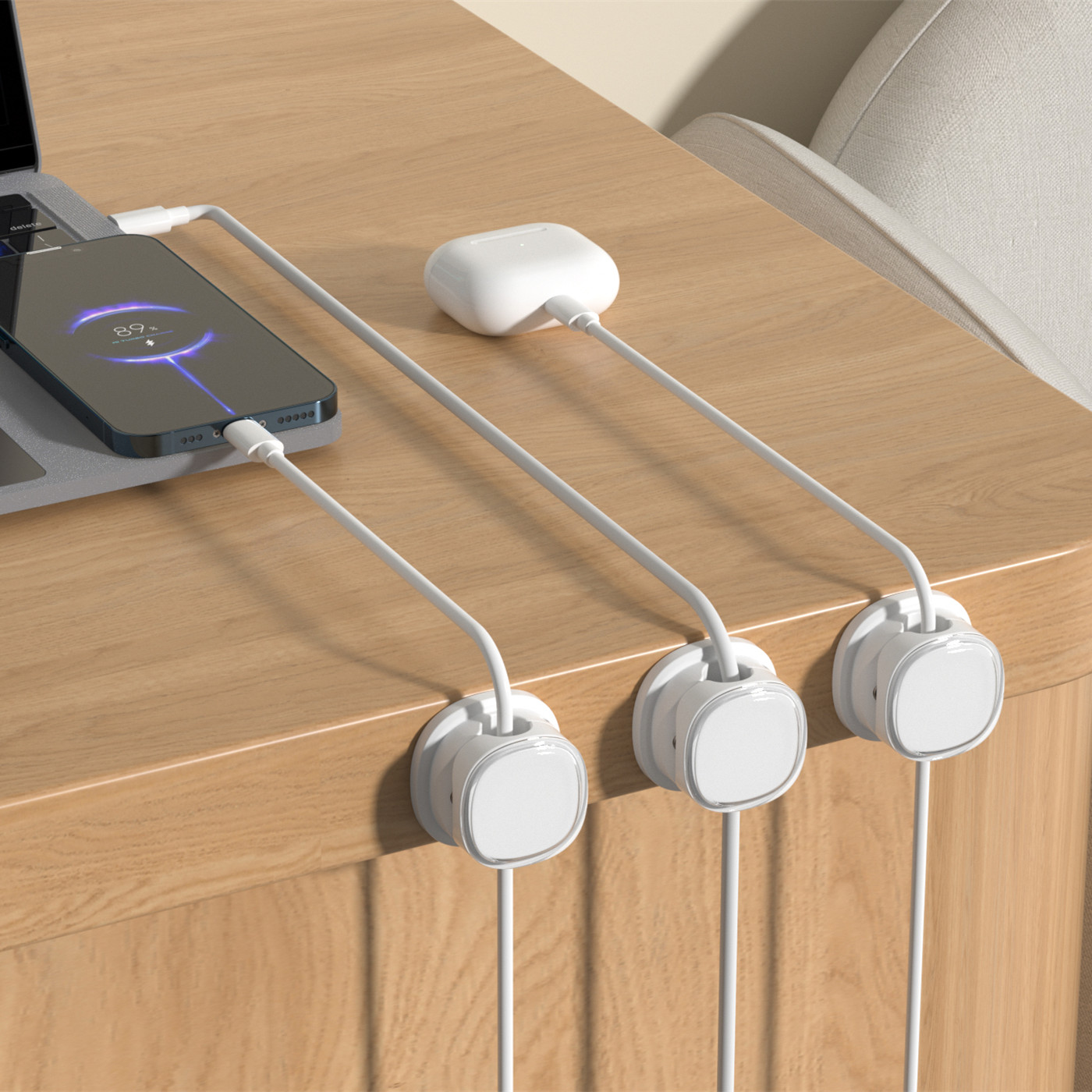 3/6/8/12PCS Magnetic Cable Cli - Desk Cable Organizer 评论和价格