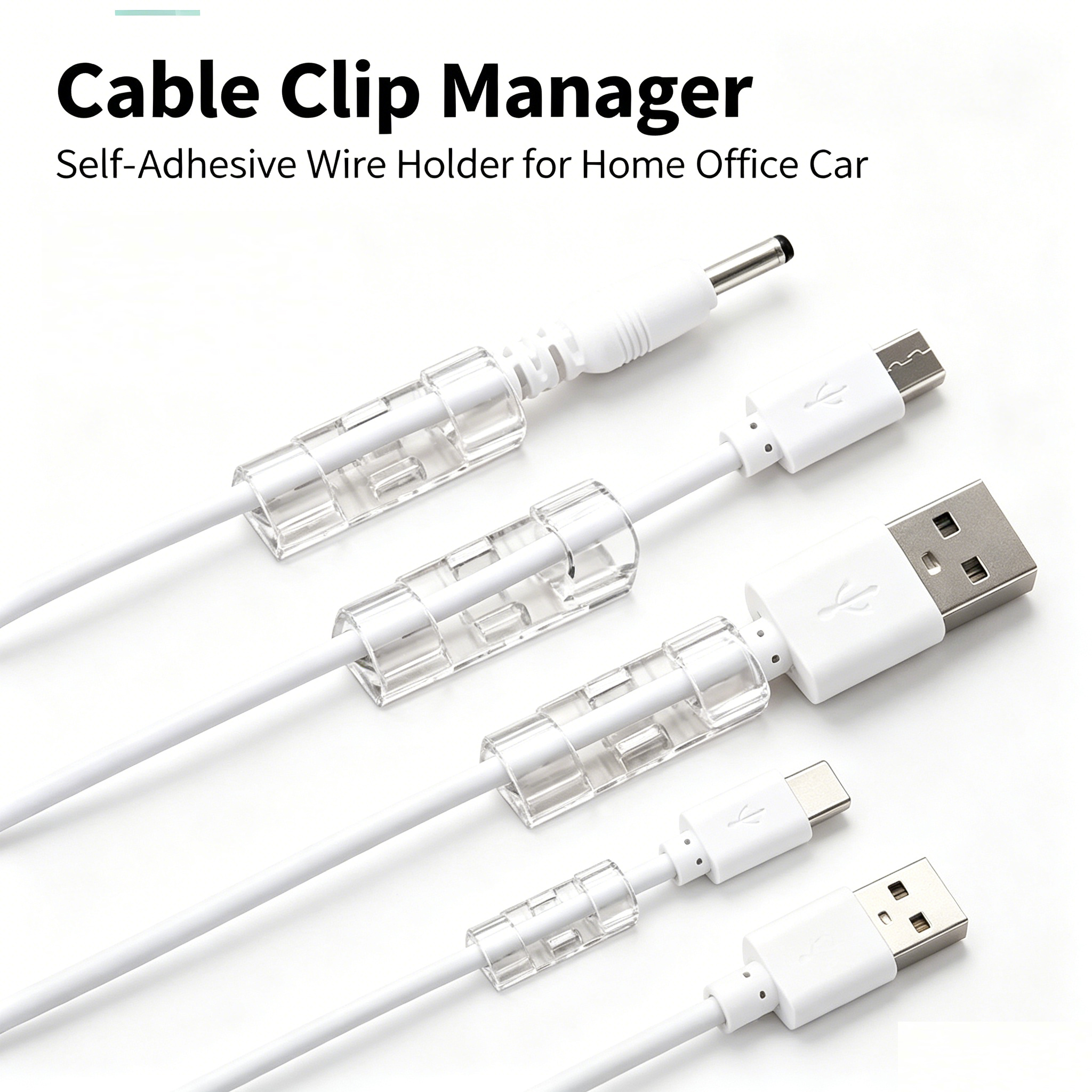 Cable Organizer Clips Cable Ma - Desk Cable Organizer 评论和价格