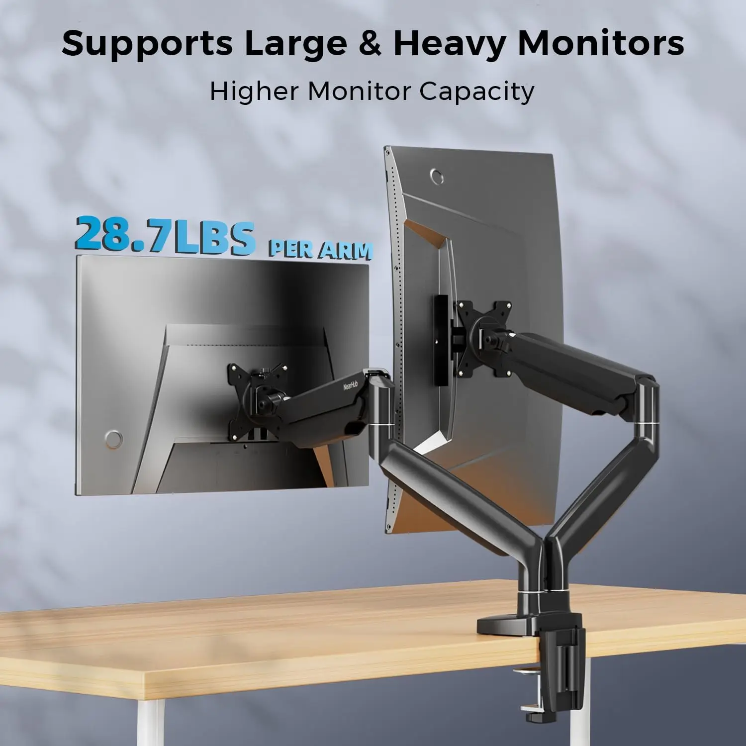 Curved Monitor Mount Dual Moni - Dual Monitor Arm 评论和价格