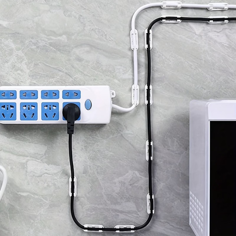 87Pcs White Network Cable Orga - Desk Cable Organizer 评论和价格