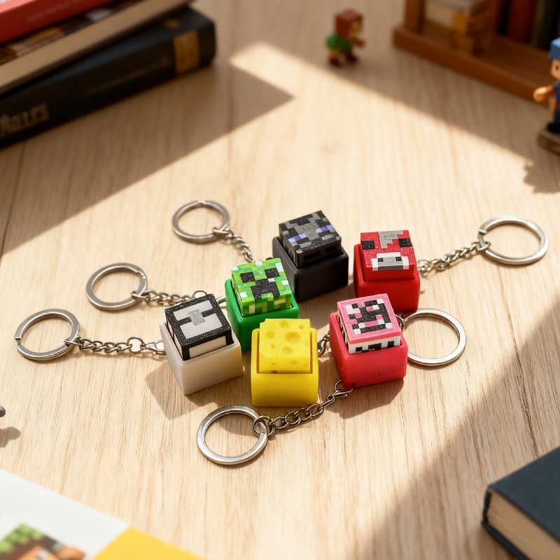 6pcs Hot 3D Printed Minecrafts - Mechanical Keyboard 评论和价格