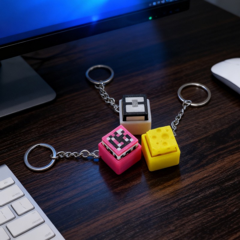 6pcs Hot 3D Printed Minecrafts - Mechanical Keyboard 评论和价格