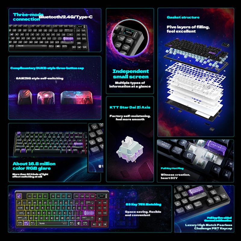 MSI FORGE GK600 W DUKE Three M - Pc Gaming Msi 评论和价格