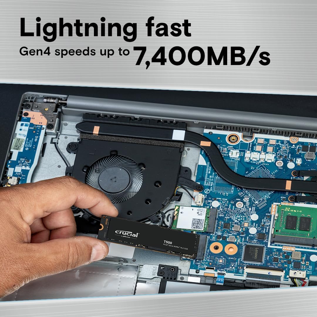 Crucial T500 1TB Gen4 NVMe M.2 - Pc Gaming Website 评论和价格