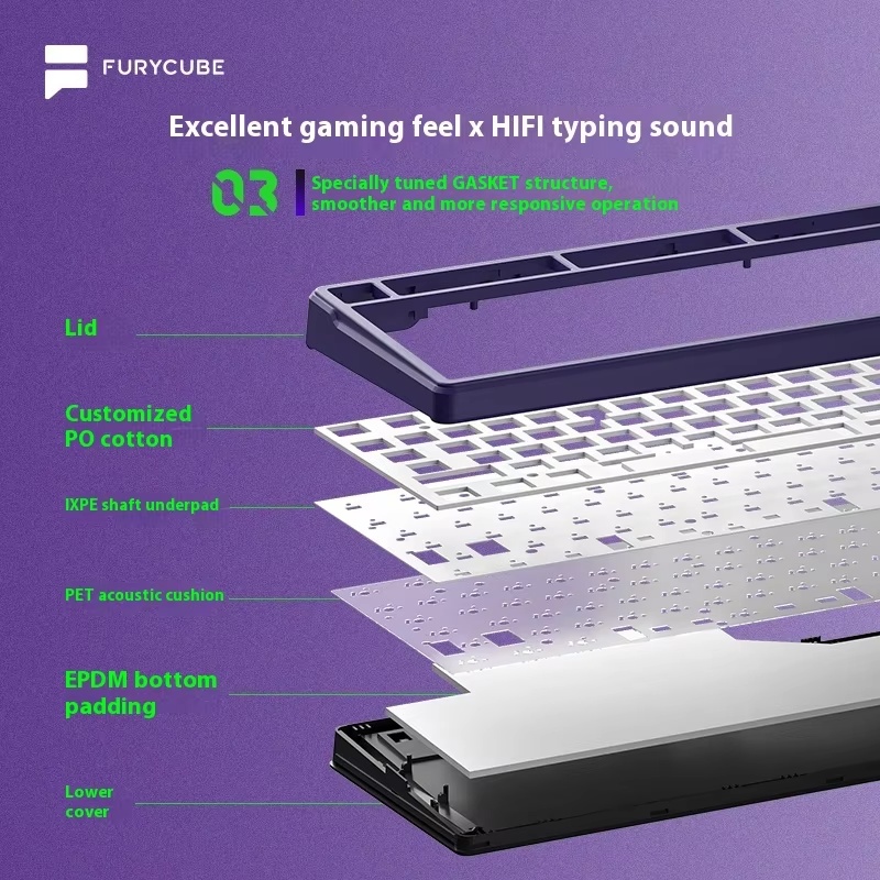 FURYCUBE K99pro Wireless Gamin - Mechanical Keyboard 评论和价格