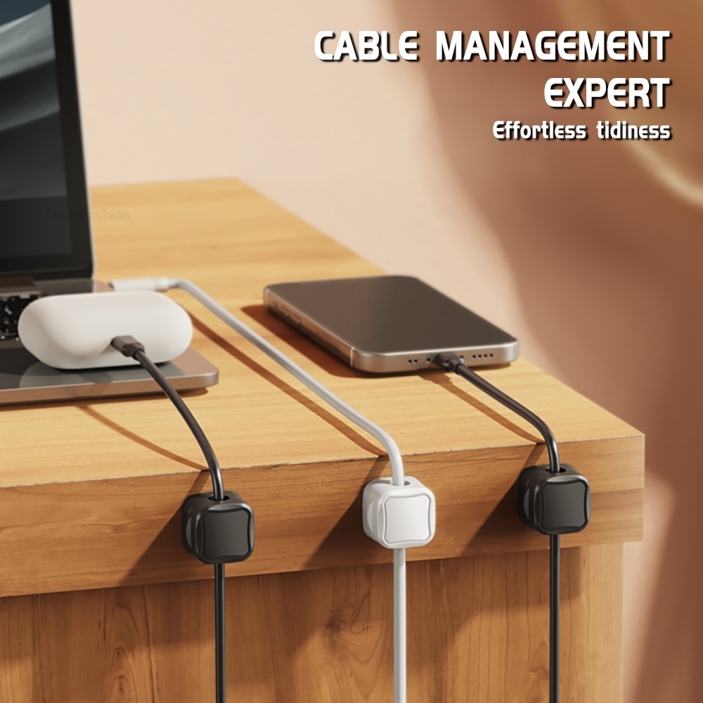 1/6/12pcs Magnetic Cable Clip  - Desk Cable Organizer 评论和价格