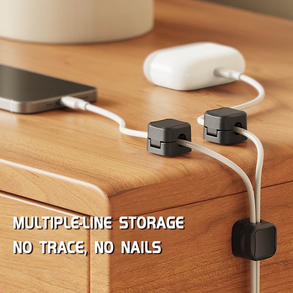 1/6/12pcs Magnetic Cable Clip  - Desk Cable Organizer 评论和价格