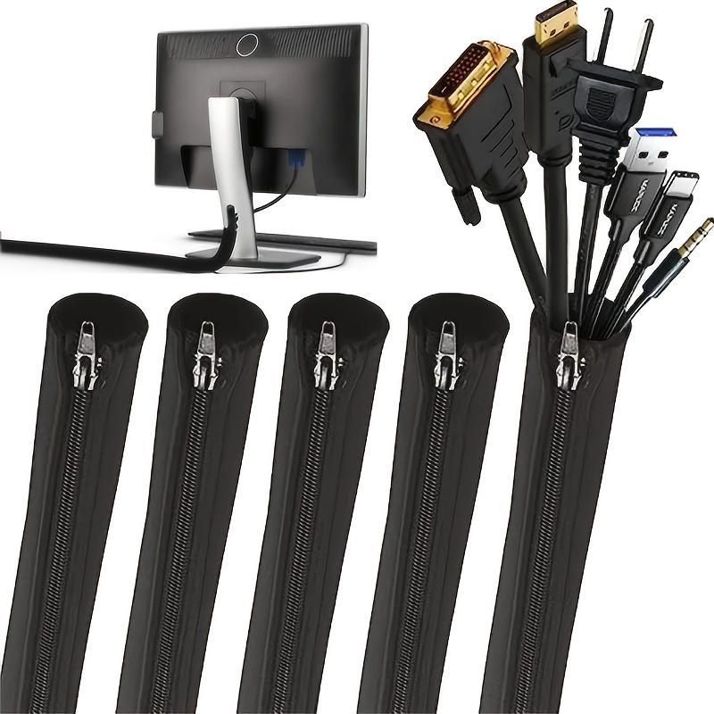 1/2/4 PCS Flexible Cable Manag - Desk Cable Organizer 评论和价格