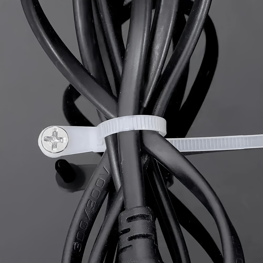 100-1000PCS Reusable Fixed Nyl - Desk Cable Organizer 评论和价格