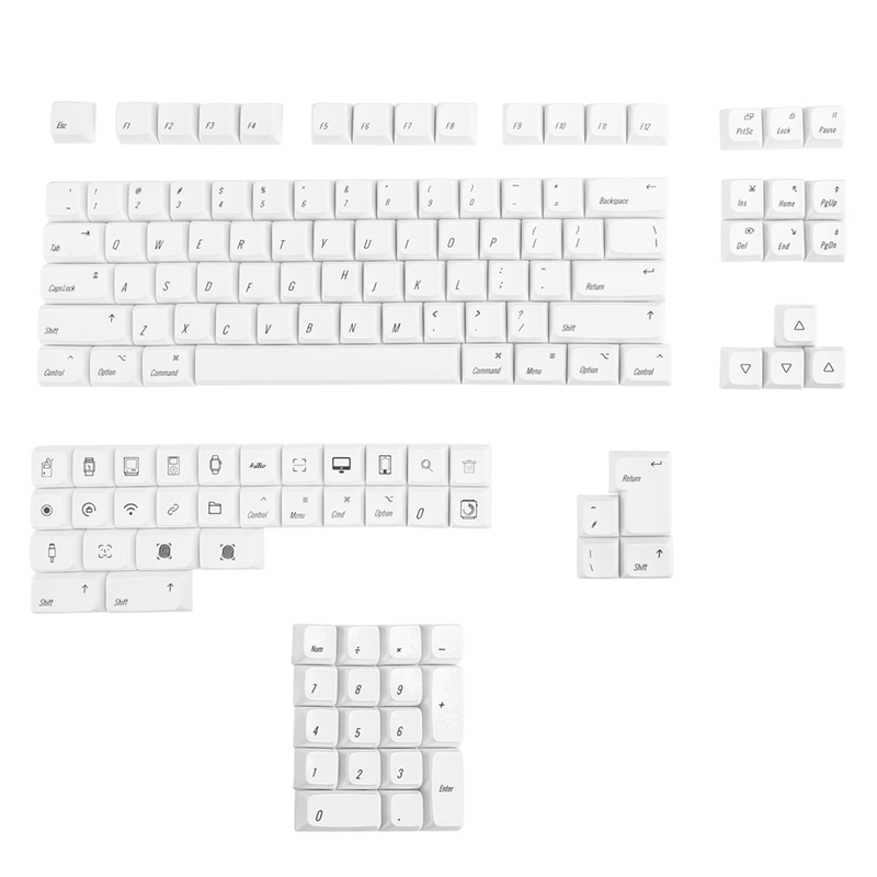 136 Keys Keycaps PBT Key Cap F - Mechanical Keyboard 评论和价格