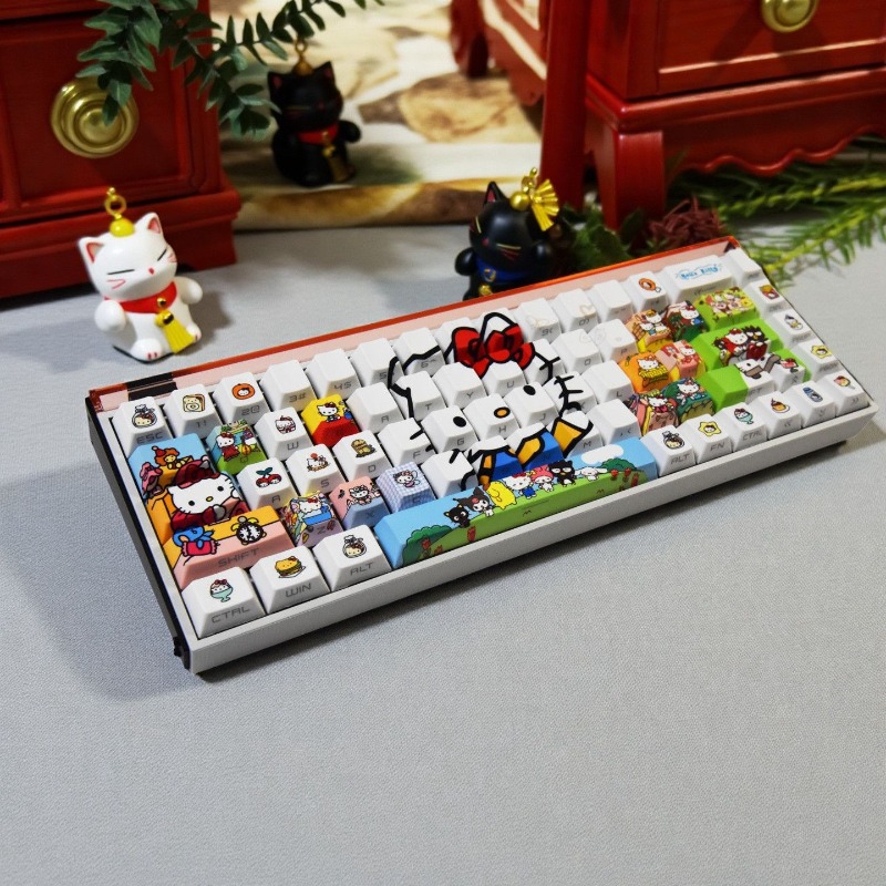 Anime Sanrio Hello Kitty Keyca - Custom Keycaps 评论和价格