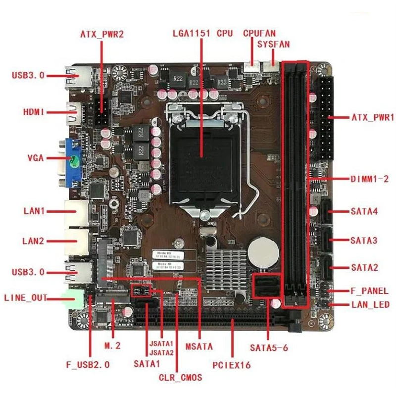 B365 Mini-ITX Motherboard LGA  - Pc Gaming Intel Core I7 评论和价格