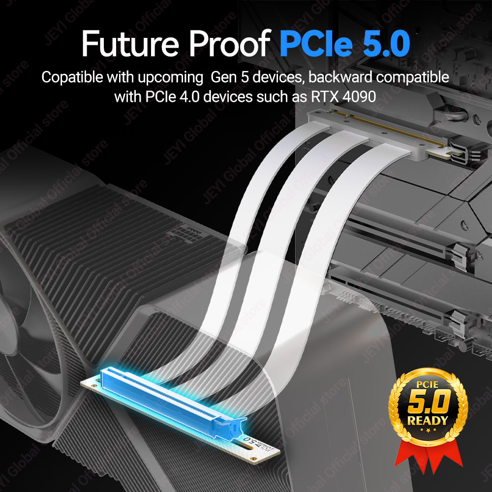 JEYI PCIe 5.0 X16 Riser Cable  - Pc Gaming Rtx 5090 评论和价格