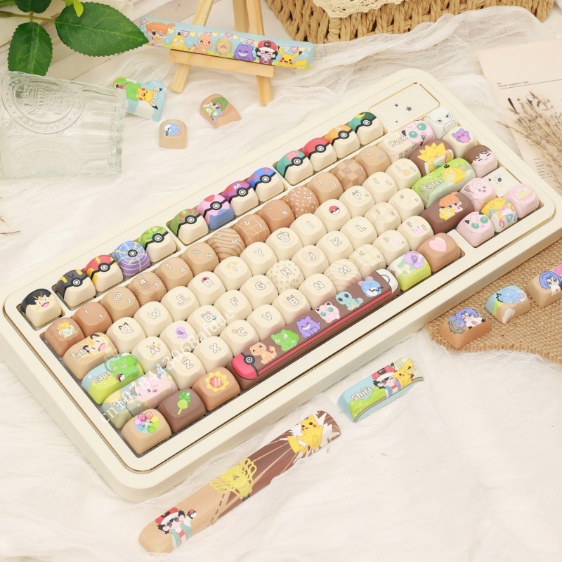 Anime Pokemon Keycaps MOA Heig - Custom Keycaps 评论和价格