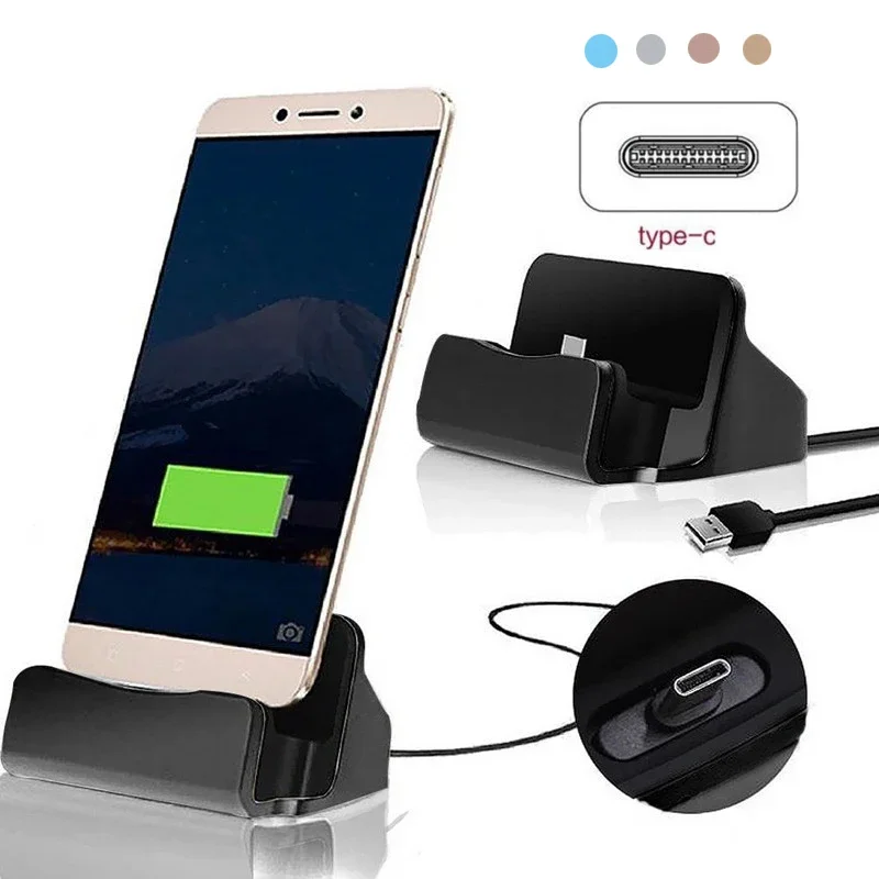 Type C USB Dock Charger Phone  - Desk Cable Organizer 评论和价格