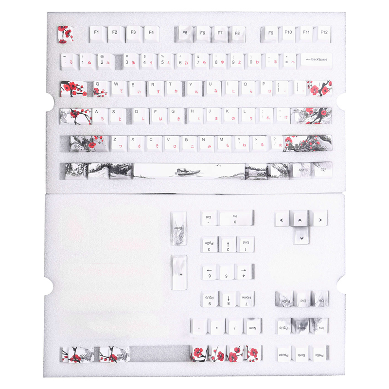110 Keys PBT Keycap Dye-Sublim - Mechanical Keyboard 评论和价格