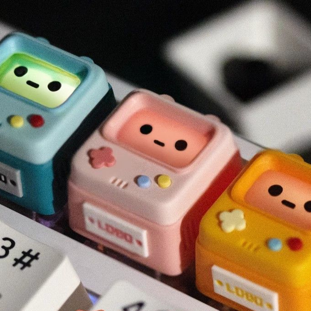 Cute Retro Game Theme Keycaps  - Pc Gaming Game 评论和价格