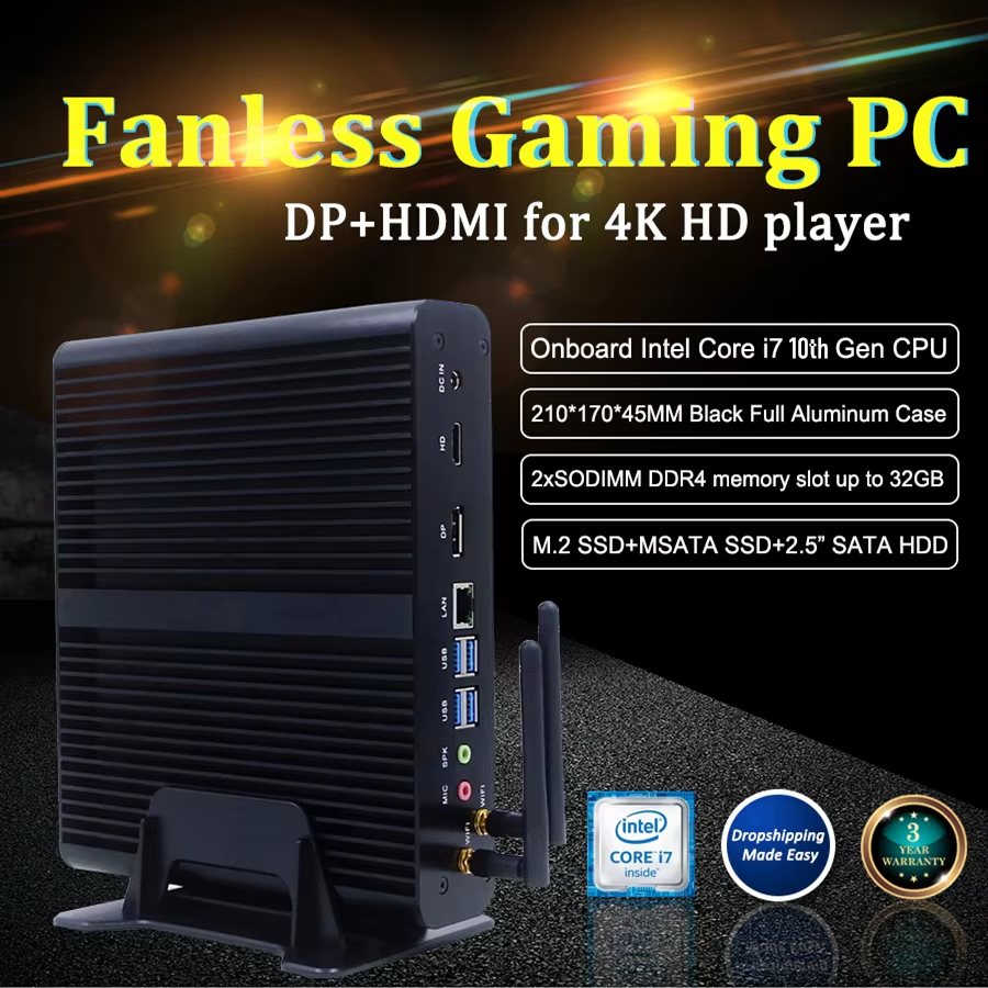 Topton 12th Gen Fanless Intel  - Pc Gaming Intel Core I7 评论和价格