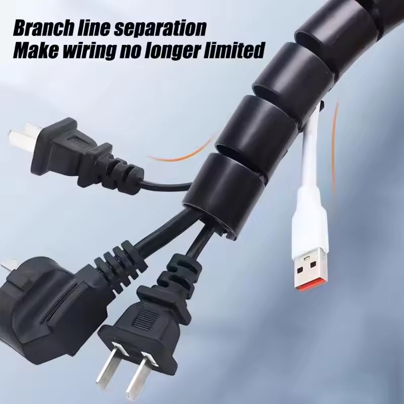 Cable Tube Sleeve Flexible Cor - Desk Cable Organizer 评论和价格