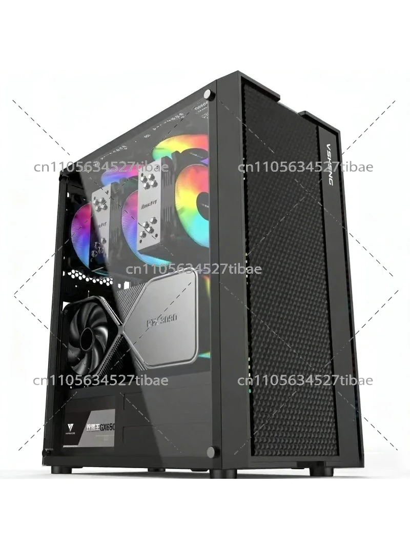 Black E-ATX Computer Case with - Pc Gaming Case 评论和价格
