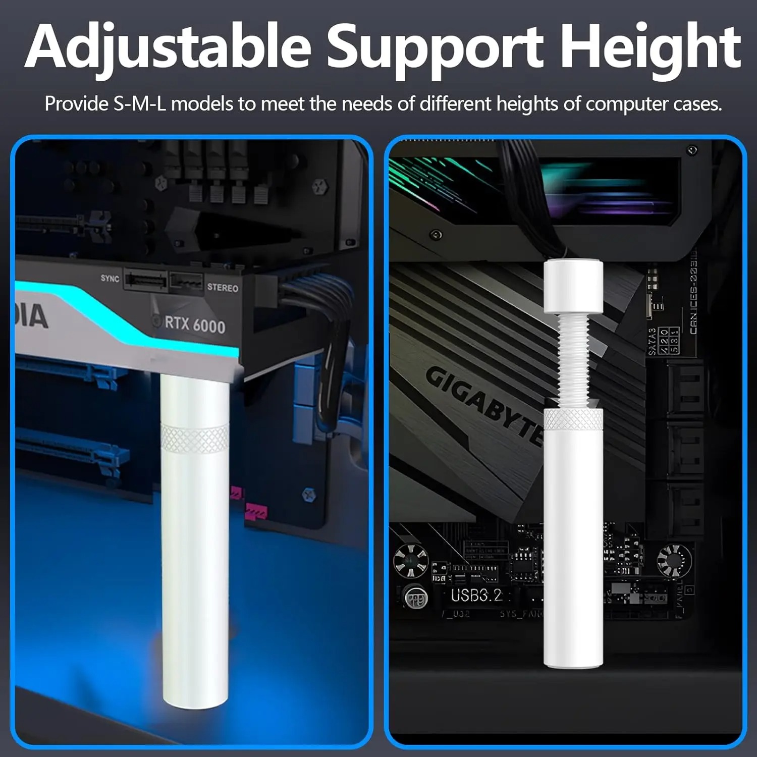 Aluminum GPU Anti Sag Bracket, - Pc Gaming Case 评论和价格